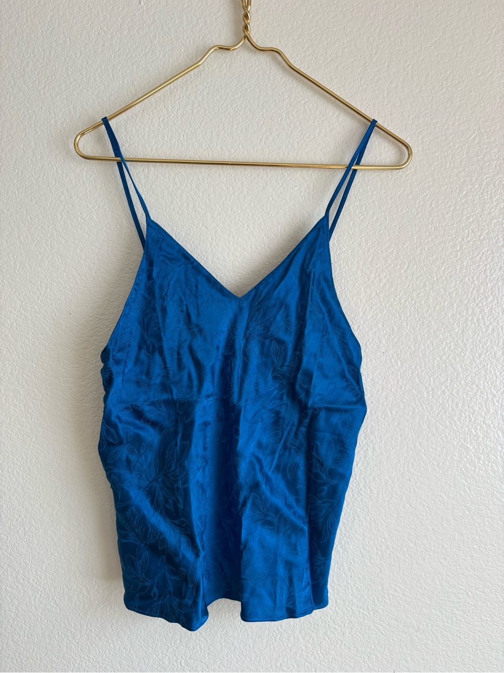 Victoria's Secret Electric Blue Satin Camisole